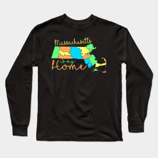 USA state: Massachusetts Long Sleeve T-Shirt